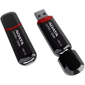 ADATA Flash Disk 64GB UV150, USB 3.1 Dash Drive (R:90/W:20 MB/s) černá