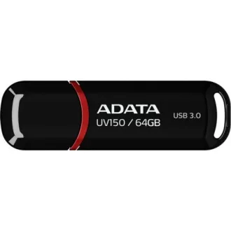 ADATA Flash Disk 64GB UV150, USB 3.1 Dash Drive (R:90/W:20 MB/s) černá