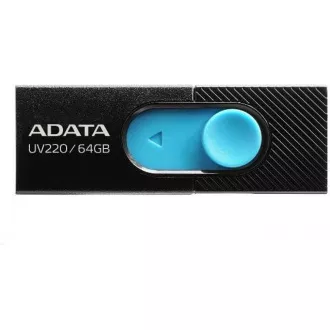 ADATA Flash Disk 64GB UV220, USB 2.0 Dash Drive, černá/modrá