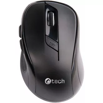 C-TECH myš WLM-02, černá, bezdrátová, 1600DPI, 6 tlačítek, USB nano receiver