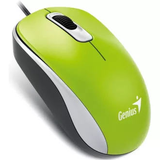 GENIUS myš DX-110, drátová, 1000 dpi, USB, zelená
