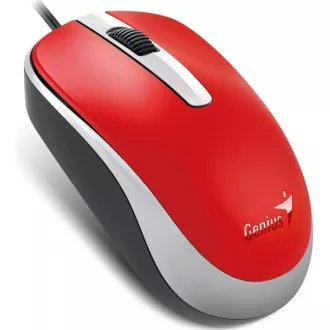 GENIUS myš DX-120, drátová, 1200 dpi, USB, červená