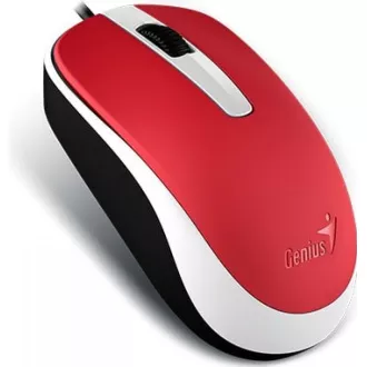 GENIUS myš DX-120, drátová, 1200 dpi, USB, červená
