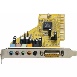 C-TECH Zvuková karta SC-7Q, 7.1 surround sound, audio switch