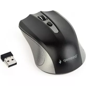 GEMBIRD myš MUSW-4B-04-GB, šedo-černá, bezdrátová, USB nano receiver GEMBIRD myš MUSW-4B-04-GB, šedo-černá, bezdrátová, USB nano receiver