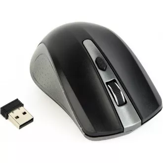 GEMBIRD myš MUSW-4B-04-GB, šedo-černá, bezdrátová, USB nano receiver GEMBIRD myš MUSW-4B-04-GB, šedo-černá, bezdrátová, USB nano receiver