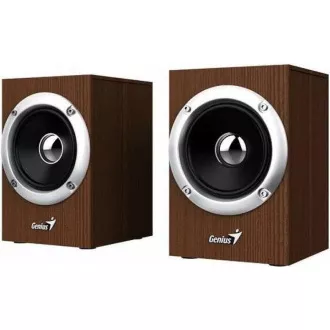 GENIUS repro SP-HF280, 2.0, 6W, dřevěné, hnědé GENIUS repro SP-HF280, 2.0, 6W, dřevěné, hnědé
