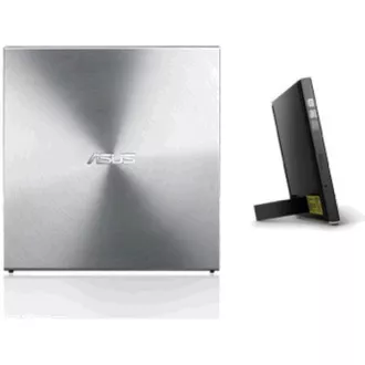 ASUS DVD SDRW-08U5S-U/SIL/G/AS, External Slim DVD-RW, silver, USB + Cyberlink Power2Go 8