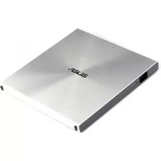 ASUS DVD SDRW-08U5S-U/SIL/G/AS, External Slim DVD-RW, silver, USB + Cyberlink Power2Go 8