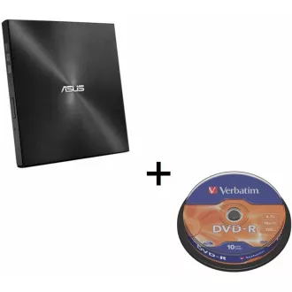 ASUS DVD Writer SDRW-08U7M-U BLACK RETAIL, External Slim DVD-RW, black, USB