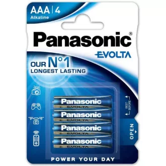 PANASONIC Alkalické baterie EVOLTA Platinum LR03EGE/4BP AAA 1, 5V (Blistr 4ks)