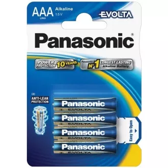 PANASONIC Alkalické baterie EVOLTA Platinum LR03EGE/4BP AAA 1, 5V (Blistr 4ks)