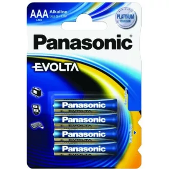PANASONIC Alkalické baterie EVOLTA Platinum LR03EGE/4BP AAA 1, 5V (Blistr 4ks)