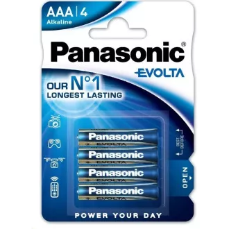 PANASONIC Alkalické baterie EVOLTA Platinum LR03EGE/4BP AAA 1, 5V (Blistr 4ks)