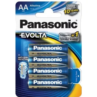 PANASONIC Alkalické baterie EVOLTA Platinum LR6EGE/4BP AA 1, 5V (Blistr 4ks)