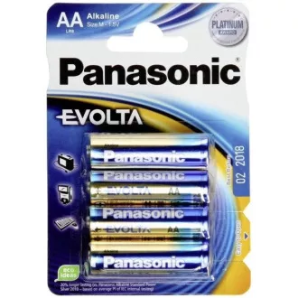 PANASONIC Alkalické baterie EVOLTA Platinum LR6EGE/4BP AA 1, 5V (Blistr 4ks)