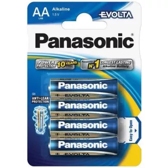 PANASONIC Alkalické baterie EVOLTA Platinum LR6EGE/4BP AA 1, 5V (Blistr 4ks)