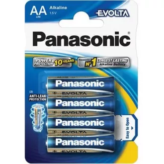 PANASONIC Alkalické baterie EVOLTA Platinum LR6EGE/4BP AA 1, 5V (Blistr 4ks)