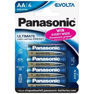 PANASONIC Alkalické baterie EVOLTA Platinum LR6EGE/4BP AA 1, 5V (Blistr 4ks)