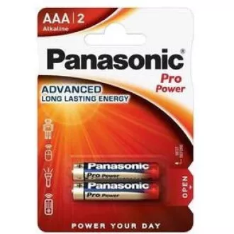 PANASONIC Alkalické baterie Pro Power LR03PPG/2BP AAA 1, 5V (Blistr 2ks)