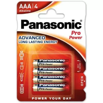 PANASONIC Alkalické baterie Pro Power LR03PPG/4BP AAA 1, 5V (Blistr 4ks)