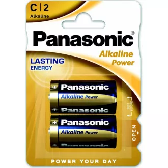 PANASONIC Alkalické baterie Alkaline Power LR14APB/2BP C 1, 5V (Blistr 2ks)
