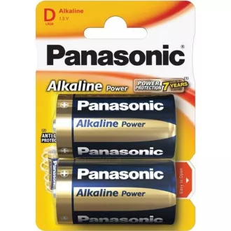 PANASONIC Alkalické baterie Alkaline Power LR20APB/2BP D 1, 5V (Blistr 2ks)