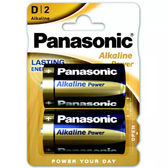 PANASONIC Alkalické baterie Alkaline Power LR20APB/2BP D 1, 5V (Blistr 2ks)