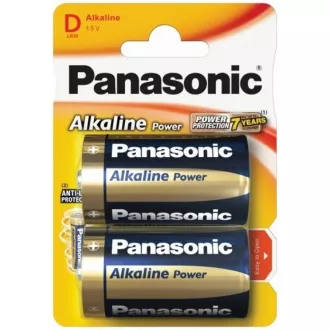 PANASONIC Alkalické baterie Alkaline Power LR20APB/2BP D 1, 5V (Blistr 2ks)