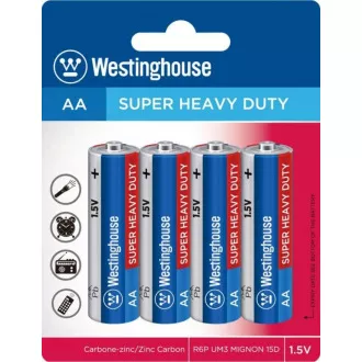 PANASONIC Zinkouhlíkové baterie Red Zinc R6RZ/4BP EU AA 1, 5V (Blistr 4ks)