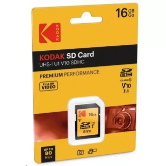 Kodak paměťová SD karta 16GB UHS-I U1 V10 Premium