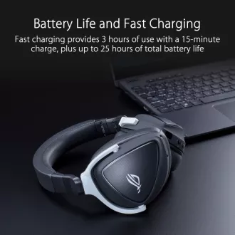 ASUS sluchátka ROG DELTA S WIRELESS, Bluetooth