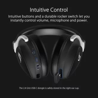 ASUS sluchátka ROG DELTA S WIRELESS, Bluetooth