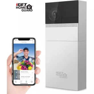 iGET HOMEGUARD HGBVD853 - Wi-Fi bateriový zvonek s FullHD kamerou a obousměrným přenosem zvuku, napájení i drátové iGET HOMEGUARD HGBVD853 - Wi-Fi bateriový zvonek s FullHD kamerou a obousměrným přenosem zvuku, napájení i drátové