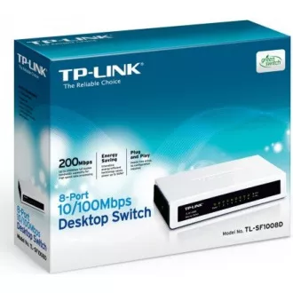 TP-Link switch TL-SF1008D (8x100Mb/s, fanless)