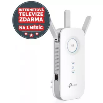 TP-Link RE450 OneMesh/EasyMesh WiFi5 Extender/Repeater (AC1750, 2, 4GHz/5GHz, 1xGbELAN)