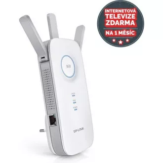 TP-Link RE450 OneMesh/EasyMesh WiFi5 Extender/Repeater (AC1750, 2, 4GHz/5GHz, 1xGbELAN)