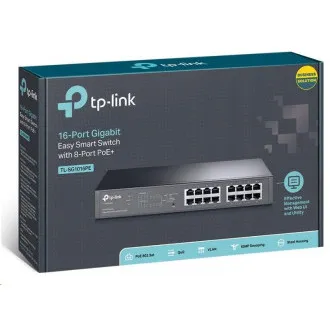 TP-Link Easy Smart switch TL-SG1016PE (16xGbE, 8xPoE+, 150W, fanless)