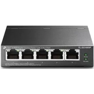TP-Link switch TL-SG1005P (5xGbE, 4xPoE+, 65W, fanless)