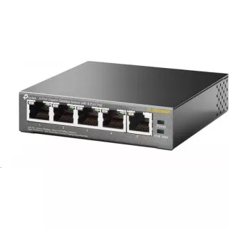 TP-Link switch TL-SG1005P (5xGbE, 4xPoE+, 65W, fanless)
