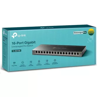 TP-Link Easy Smart switch TL-SG116E (16xGbE, fanless)