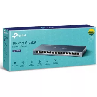 TP-Link switch TL-SG116 (16xGbE, fanless)