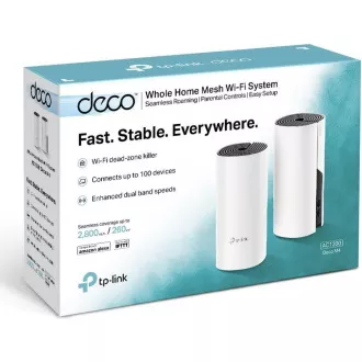 TP-Link Deco M4(2-Pack) WiFi5 Mesh (AC1200, 2, 4GHz/5GHz, 2xGbELAN/WAN)