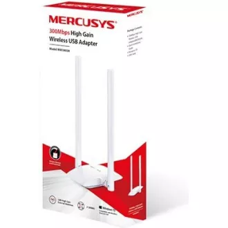 MERCUSYS MW300UH WiFi4 USB adapter (N300, 2, 4GHz, USB2.0)