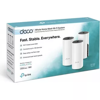 TP-Link Deco M4(3-pack) WiFi5 Mesh (AC1200, 2, 4GHz/5GHz, 2xGbELAN/WAN)