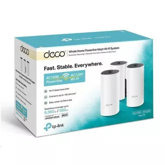 TP-Link Deco P9(3-pack) Powerline WiFi5 Mesh (AC1200+AV1000, 2, 4GHz/5GHz, 2xGbELAN/WAN)