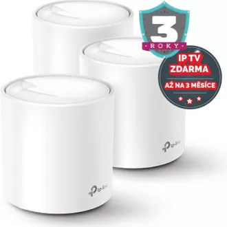 TP-Link Deco X60(3-pack) WiFi6 Mesh (AX5400, 2, 4GHz/5GHz, 2xGbELAN/WAN)
