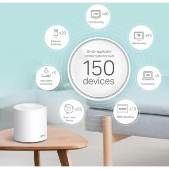TP-Link Deco X60(3-pack) WiFi6 Mesh (AX5400, 2, 4GHz/5GHz, 2xGbELAN/WAN)