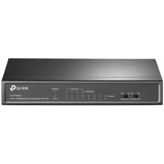 TP-Link switch TL-SF1006P (6x100Mb/s, 4xPoE+, 67W, fanless)