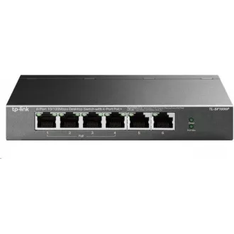 TP-Link switch TL-SF1006P (6x100Mb/s, 4xPoE+, 67W, fanless)